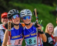 Maria Gerboth (GER), Cindy Haasch (GER), (l-r) nach ihrem Sieg