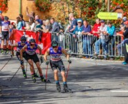 Das Verfolgertrio: Fabian Riessle (GER), Johannes Rydzek (GER), Terence Weber (GER)