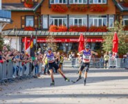 Zielsprint: Johannes Rydzek (GER), Fabian Riessle (GER), (l-r)