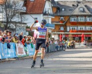 Jakob Lange (GER) freut sich über den Sieg.