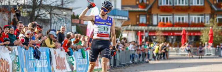 Jakob Lange (GER) freut sich über den Sieg.