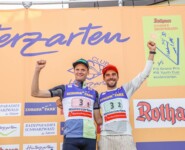Die Deutschen Meister im Teamsprint: Wendelin Thannheimer (GER), Johannes Rydzek (GER), (l-r)
