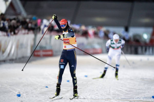 Julian Schmid (GER) feiert sein zweites Podium in Folge.