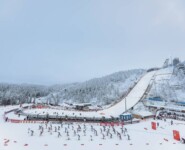 Der Start des Massenstartrennens