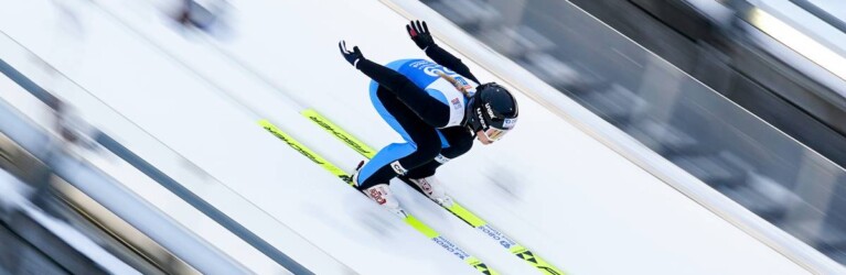 Ida Marie Hagen (NOR) nimmt Anlauf.