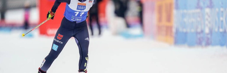 Magdalena Burger (GER) beim Saisonauftakt der Kombiniererinnen in Lillehammer.