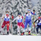 Claudia Purker (AUT), Haruka Kasai (JPN), Ema Volavsek (SLO), Lena Brocard (FRA), (l-r) beim Saisonauftakt in Lillehammer.