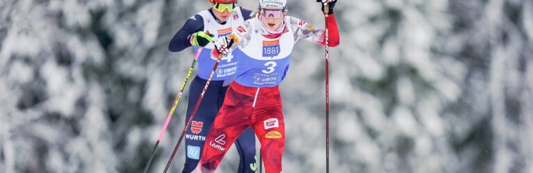 Lisa Hirner (AUT) hier noch vor Nathalie Armbruster