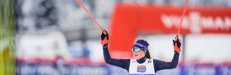 Annika Sieff (ITA) wurde Zweite beim Auftakt in Lillehammer.