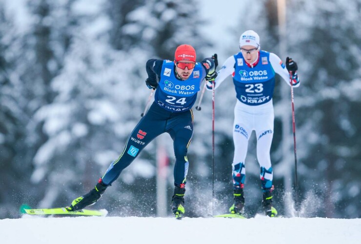 Johannes Rydzek (GER) und Einar Luraas Oftebro (NOR)