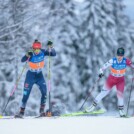Nathalie Armbruster (GER), Yuna Kasai (JPN), (l-r) beim Rennen in Lillehammer