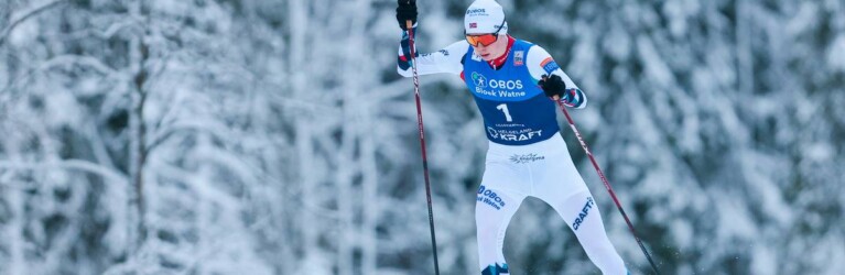 Jens Luraas Oftebro (NOR) lief ein ungefährdetes Rennen.