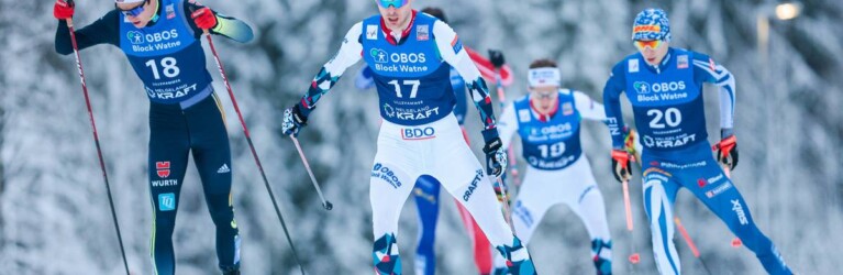 Vinzenz Geiger (GER) und Joergen Graabak (NOR) machten ordentlich Tempo.