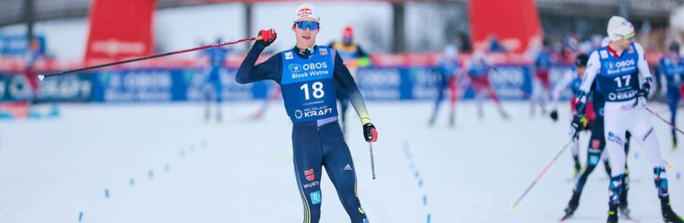 Vinzenz Geiger (GER) lief dank einer starken Aufholjagd von Rang 18 auf drei nach vorne.