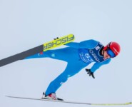 Julian Schmid (GER) war nach dem Sprung Siebter.