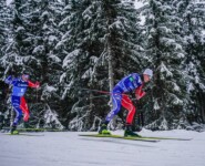 Laurent Muhlethaler (FRA), Matteo Baud (FRA), (l-r) - die beiden Franzosen gehören inzwischen zu den Stammgästen in den Top 10.