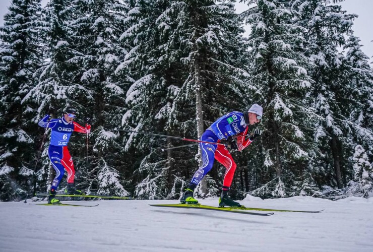 Laurent Muhlethaler (FRA), Matteo Baud (FRA), (l-r) - die beiden Franzosen gehören inzwischen zu den Stammgästen in den Top 10.