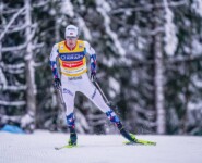 Jarl Magnus Riiber (NOR) feierte einen Start-Ziel-Sieg.