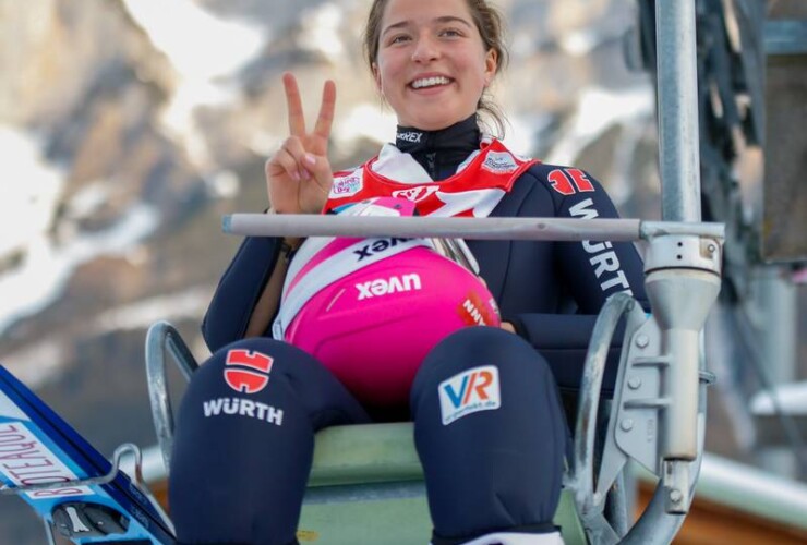 Nathalie Armbruster (GER) ist guter Dinge.