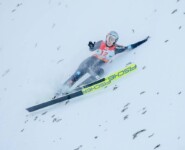 Blieb zum Glück unverletzt: Svenja Wuerth (GER) stürzte im Probedurchgang.