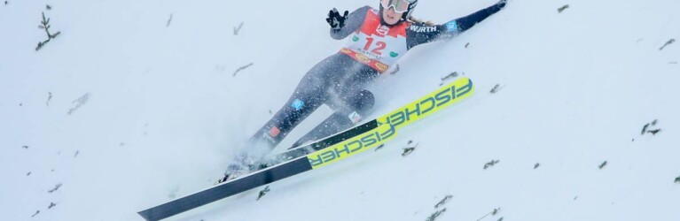 Blieb zum Glück unverletzt: Svenja Wuerth (GER) stürzte im Probedurchgang.