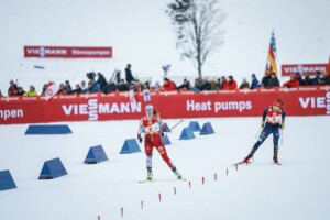 Lisa Hirner (AUT), Nathalie Armbruster (GER), (l-r) lieferten sich ein hartes Rennen.