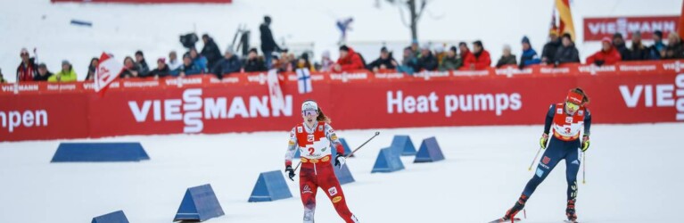 Lisa Hirner (AUT), Nathalie Armbruster (GER), (l-r) lieferten sich ein hartes Rennen.