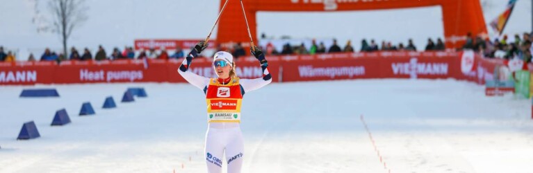 Gyda Westvold Hansen (NOR) gewinnt in Ramsau.