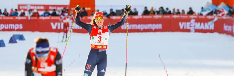 Nathalie Armbruster (GER) wird wieder Dritte.