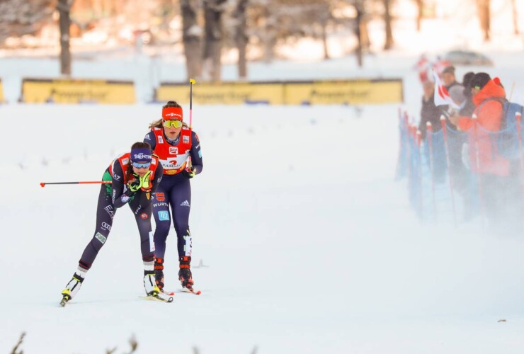 Annika Sieff (ITA), Nathalie Armbruster (GER), (l-r)