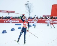 Vinzenz Geiger (GER) gewinnt den Weltcup in Ramsau.