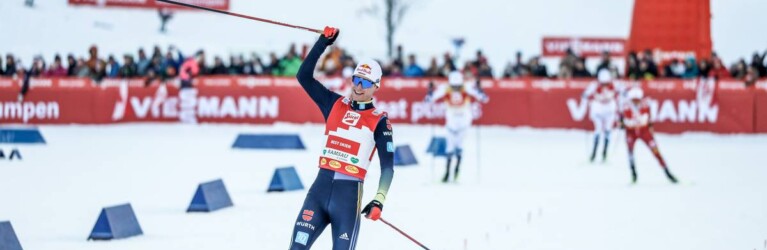 Vinzenz Geiger (GER) gewinnt den Weltcup in Ramsau.
