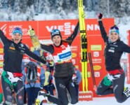 Die italienischen Damen crashen das deutsche Teamfoto: Veronica Gianmoena (ITA), Annika Sieff (ITA), Daniela Dejori (ITA), (l-r)