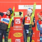 Podiumsselfie: Annika Sieff (ITA), Gyda Westvold Hansen (NOR), Nathalie Armbruster (GER), (l-r)