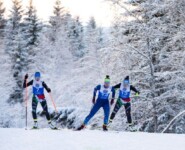 Greta Pinzani (ITA), Annika Malacinski (USA), Daniela Dejori (ITA) beim COC in Lillehammer