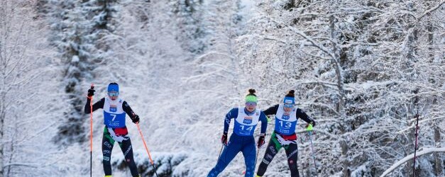 Greta Pinzani (ITA), Annika Malacinski (USA), Daniela Dejori (ITA) beim COC in Lillehammer