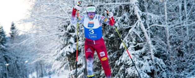 Annalena Slamik (AUT) bei ihrem Wettkampf in Lillehammer