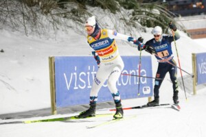 Jens Luraas Oftebro (NOR) und Manuel Faisst (GER) (l-r) liefen ihren Runden gemeinsam.