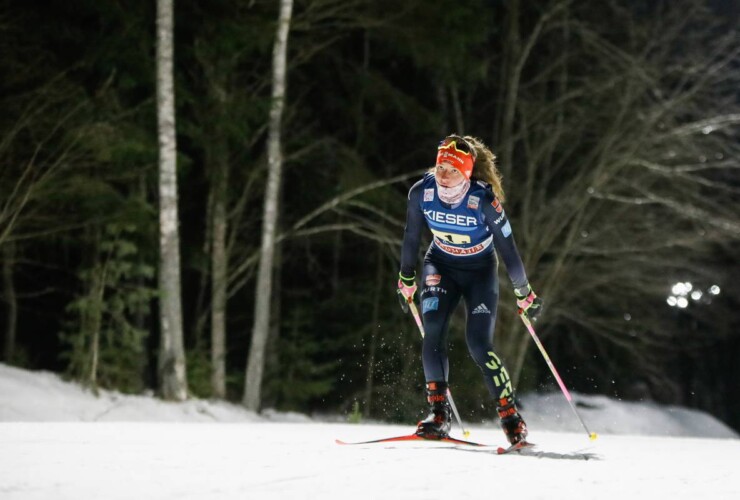 Nathalie Armbruster (GER) lief in Gruppe zwei.