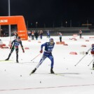 Iacopo Bortolas (ITA), Eero Hirvonen (FIN) und Ryota Yamamoto (JPN), (l-r) lieferten sich einen Zielsprint um Platz vier.