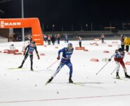 Iacopo Bortolas (ITA), Eero Hirvonen (FIN) und Ryota Yamamoto (JPN), (l-r) lieferten sich einen Zielsprint um Platz vier.