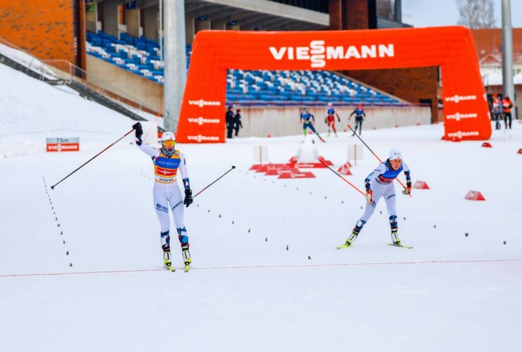 Gyda Westvold Hansen (NOR) gewinnt knapp vor Ida Marie Hagen (NOR), (l-r).