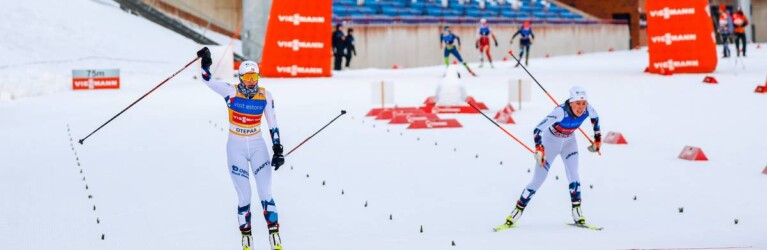 Gyda Westvold Hansen (NOR) gewinnt knapp vor Ida Marie Hagen (NOR), (l-r).
