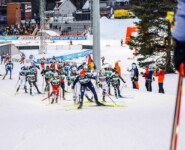 Julian Schmid (GER) führt zwischenzeitlich die Gruppe an.