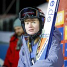 Cindy Haasch (GER) war eine von nur zwei Athletinnen, die springen durften, bevor abgebrochen wurde.