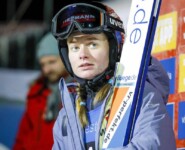 Cindy Haasch (GER) war eine von nur zwei Athletinnen, die springen durften, bevor abgebrochen wurde.