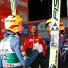 Eero Hirvonen (FIN) und Ilkka Herola (FIN) (l-r) freuen sich über ein gutes Ergebnis.