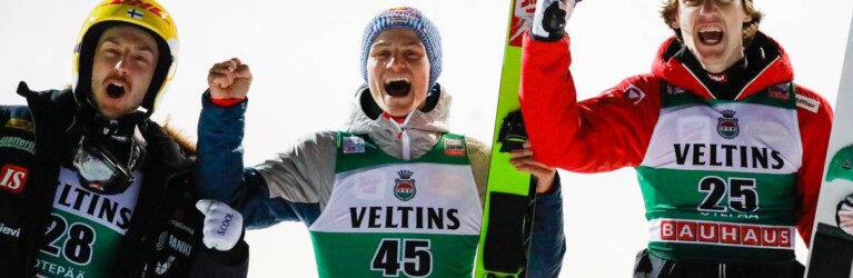 Die Top 3: Ilkka Herola (FIN), Johannes Lamparter (AUT), Thomas Rettenegger (AUT), (l-r)