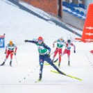 Julian Schmid (GER) läuft zum Weltcupsieg Nummer zwei.