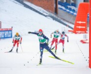 Julian Schmid (GER) läuft zum Weltcupsieg Nummer zwei.